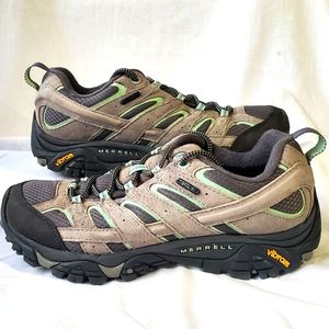Merrell Women's Moab 2 Waterproof Hiking Shoes Drizzle Mint Size 10 J07028